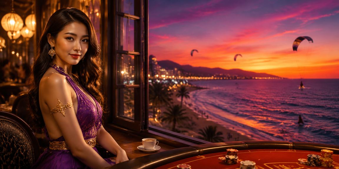 Khung cảnh casino tại Việt Nam với đồ uống và bảng điện tử